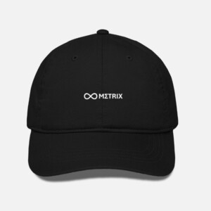 Metrix Classic Black Baseball Cap – Minimalist Unisex Streetwear