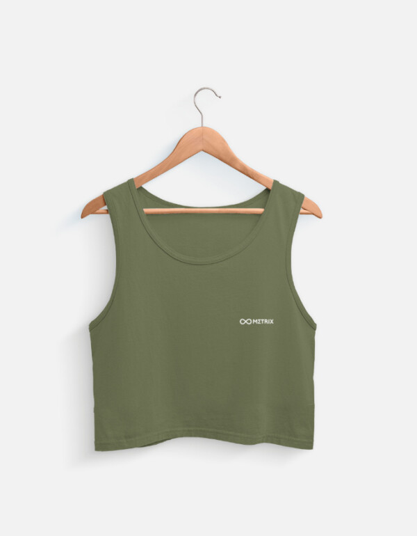 Metrix Women’s Crop Tank – Sleek, Minimal & Street‑Ready - Image 6