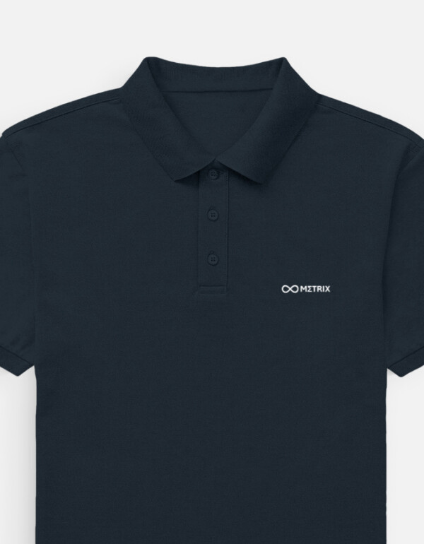 Metrix Classic Black Polo T-Shirt - Image 6